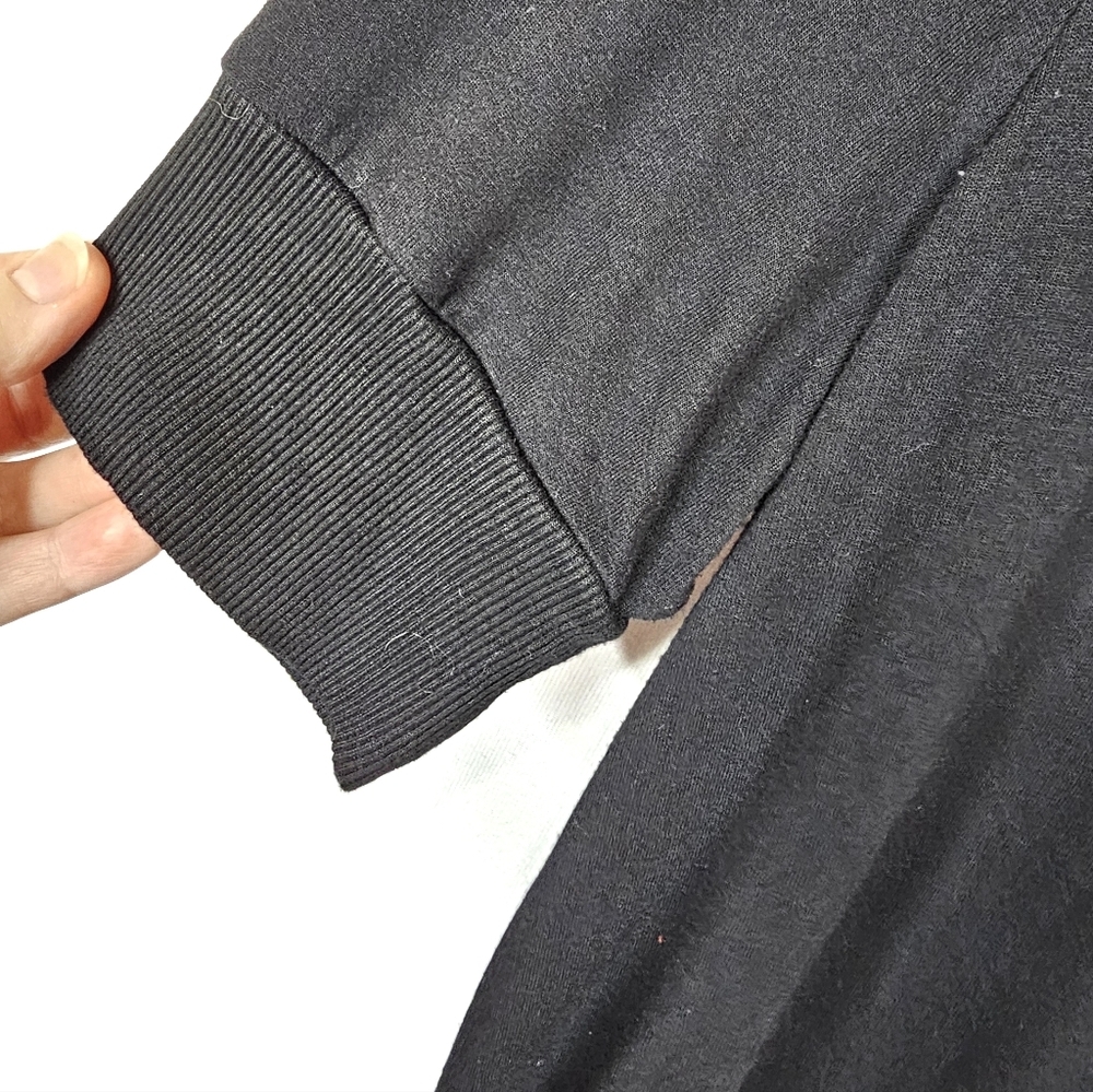 Universal Standard Aimee Liquid Jersey Rib Hem Tee - Black - Picture 5 of 7